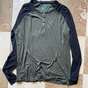 Tommy John Green and Black Henley